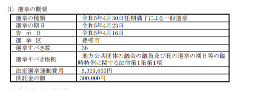 選挙概要